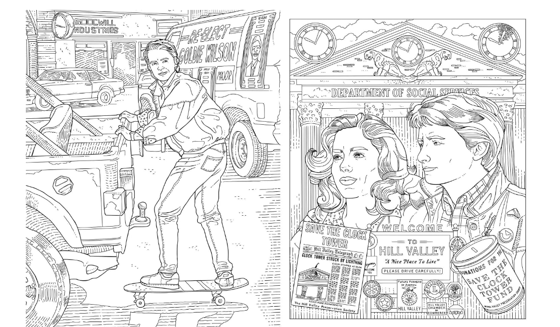 Back To The Future The Official Coloring Book
