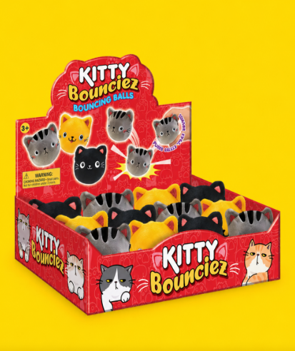 Kitty Bounciez Bouncing Ball- Surprise Pull
