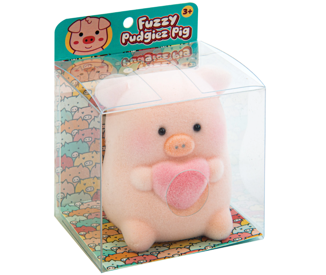 Fuzzy Pudgiez Pig Squishy