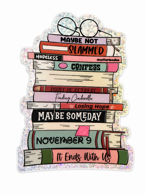 Indie Bookstore Glitter Sticker