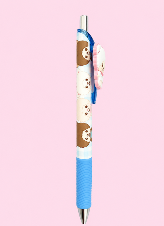 Monchhichi Dark Blue Gel Pen With Cute Mascot