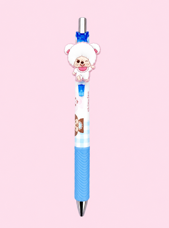 Monchhichi Dark Blue Gel Pen With Cute Mascot