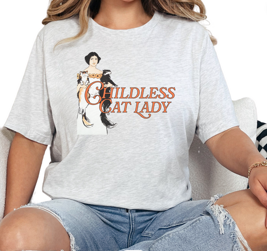 Childless Cat Lady Unisex Tee (2 colors available)