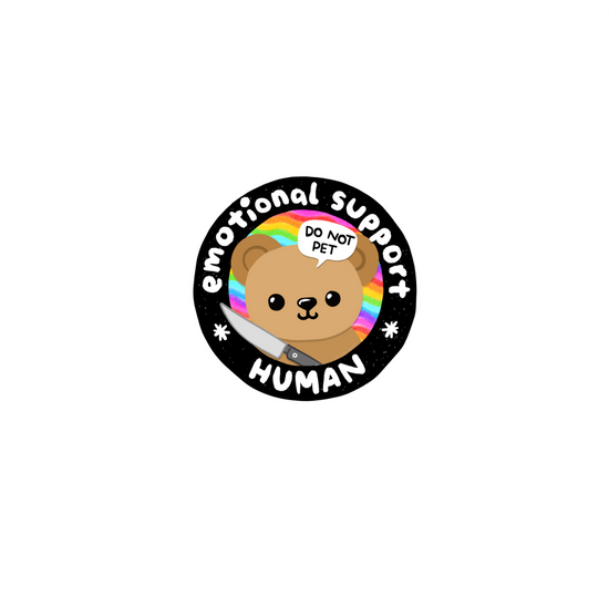 Emotional Support Human Sticker