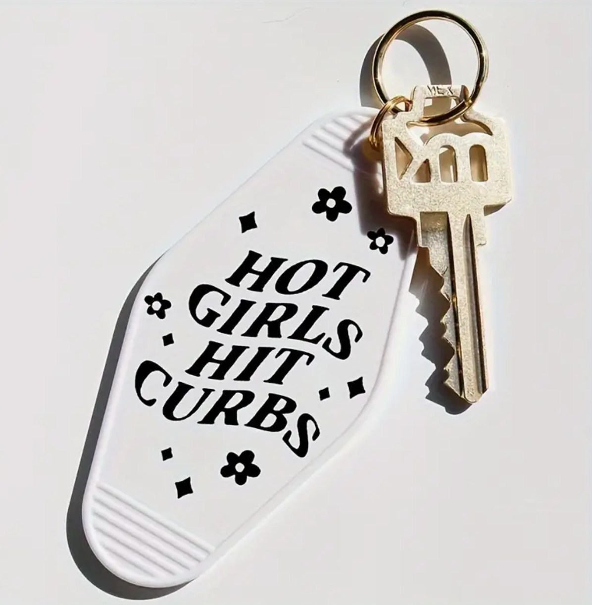 Hot Girls Hit Curbs Motel Keychain (3 colors available)