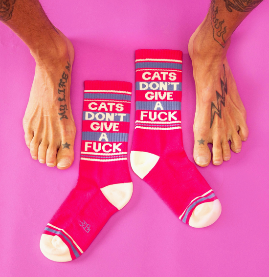 Cats Don't Give A Fuck Socks