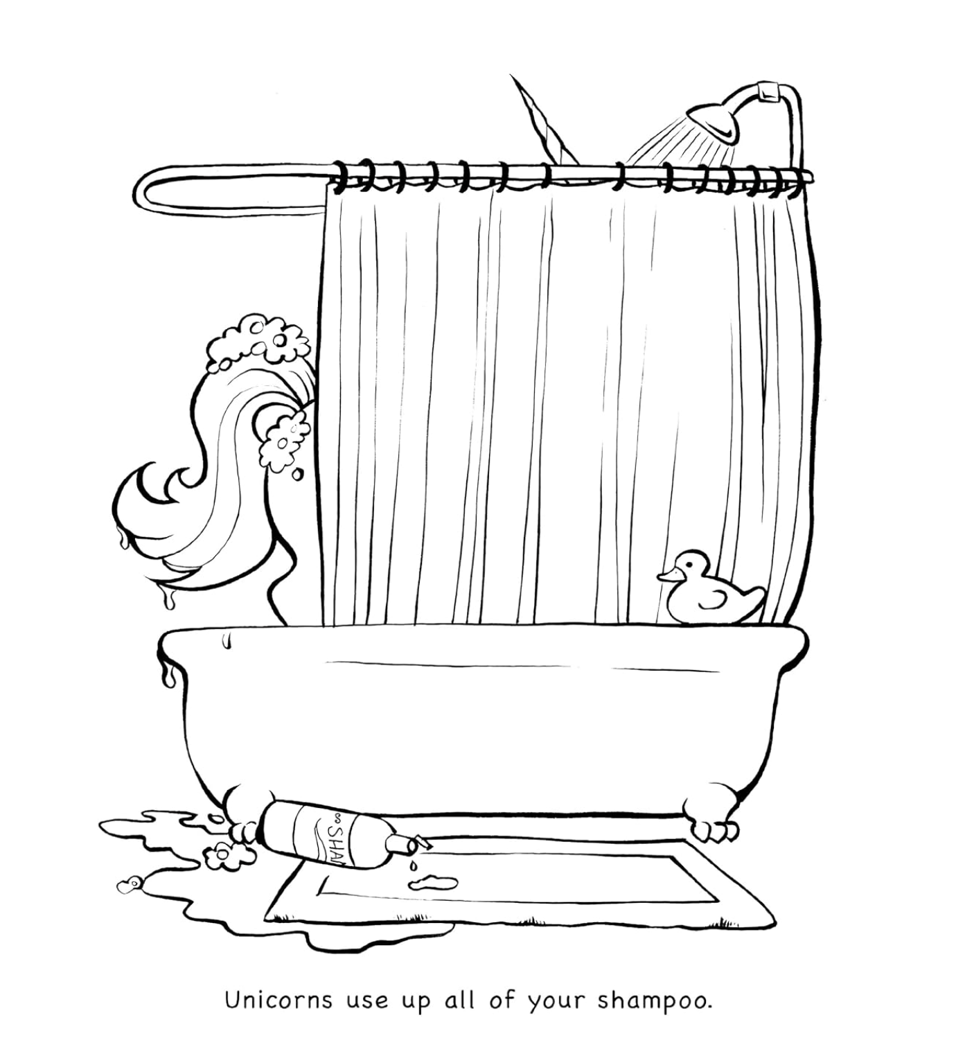 Unicorns Are Jerks Coloring Book