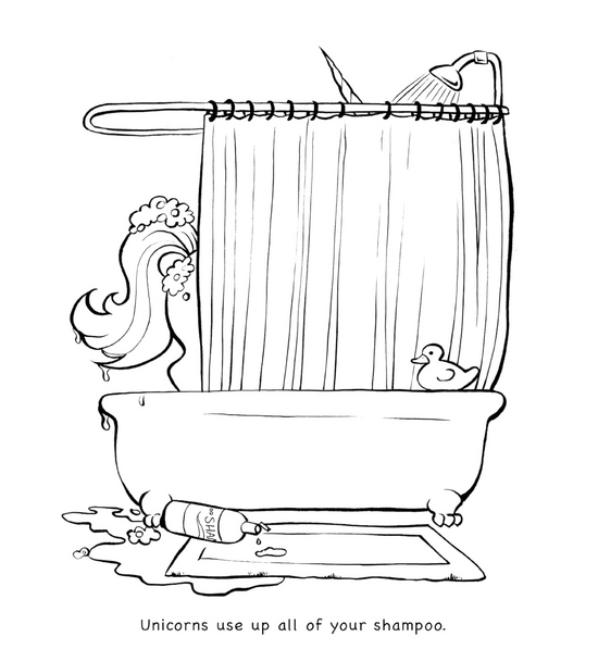 Unicorns Are Jerks Coloring Book