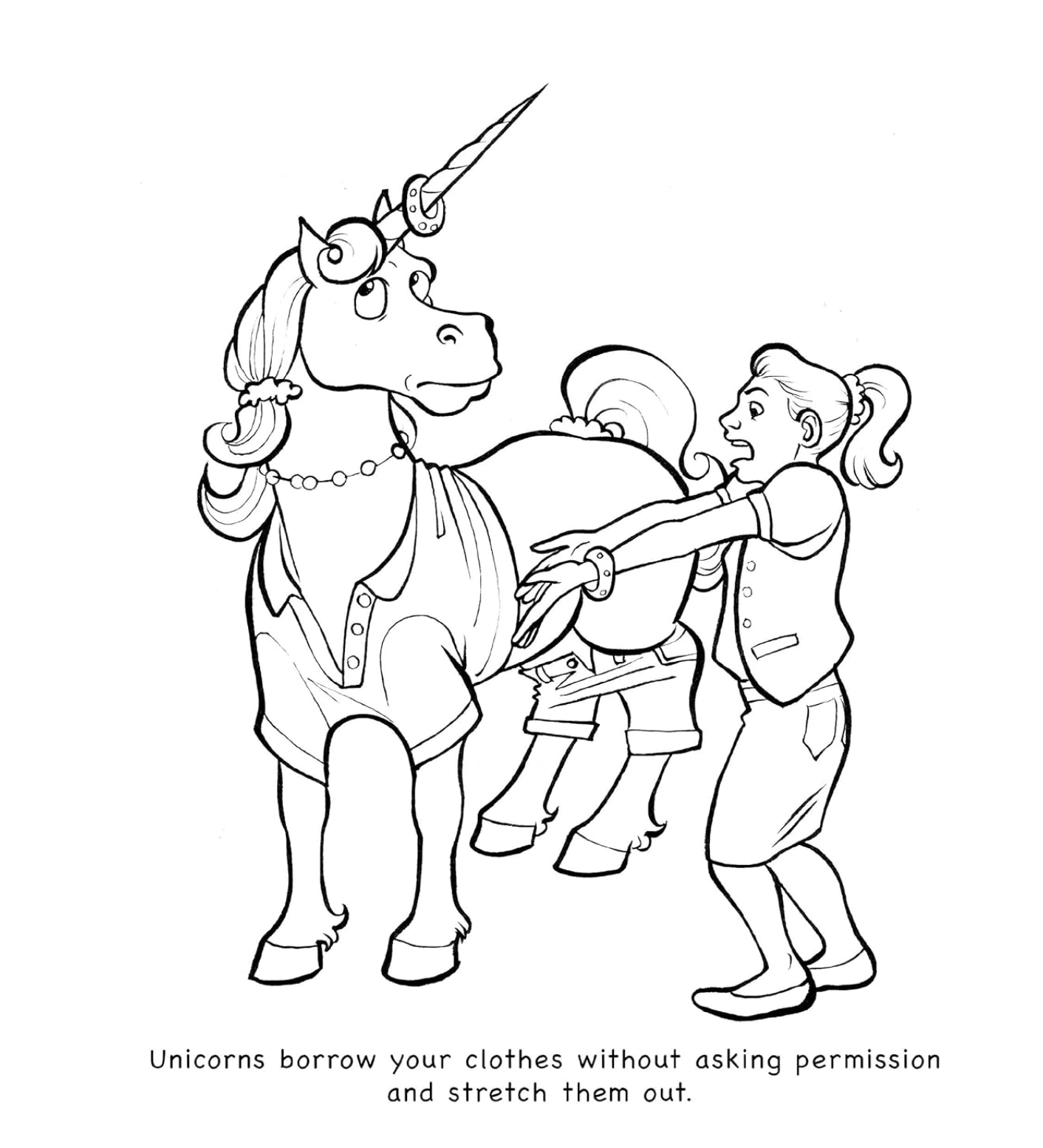 Unicorns Are Jerks Coloring Book