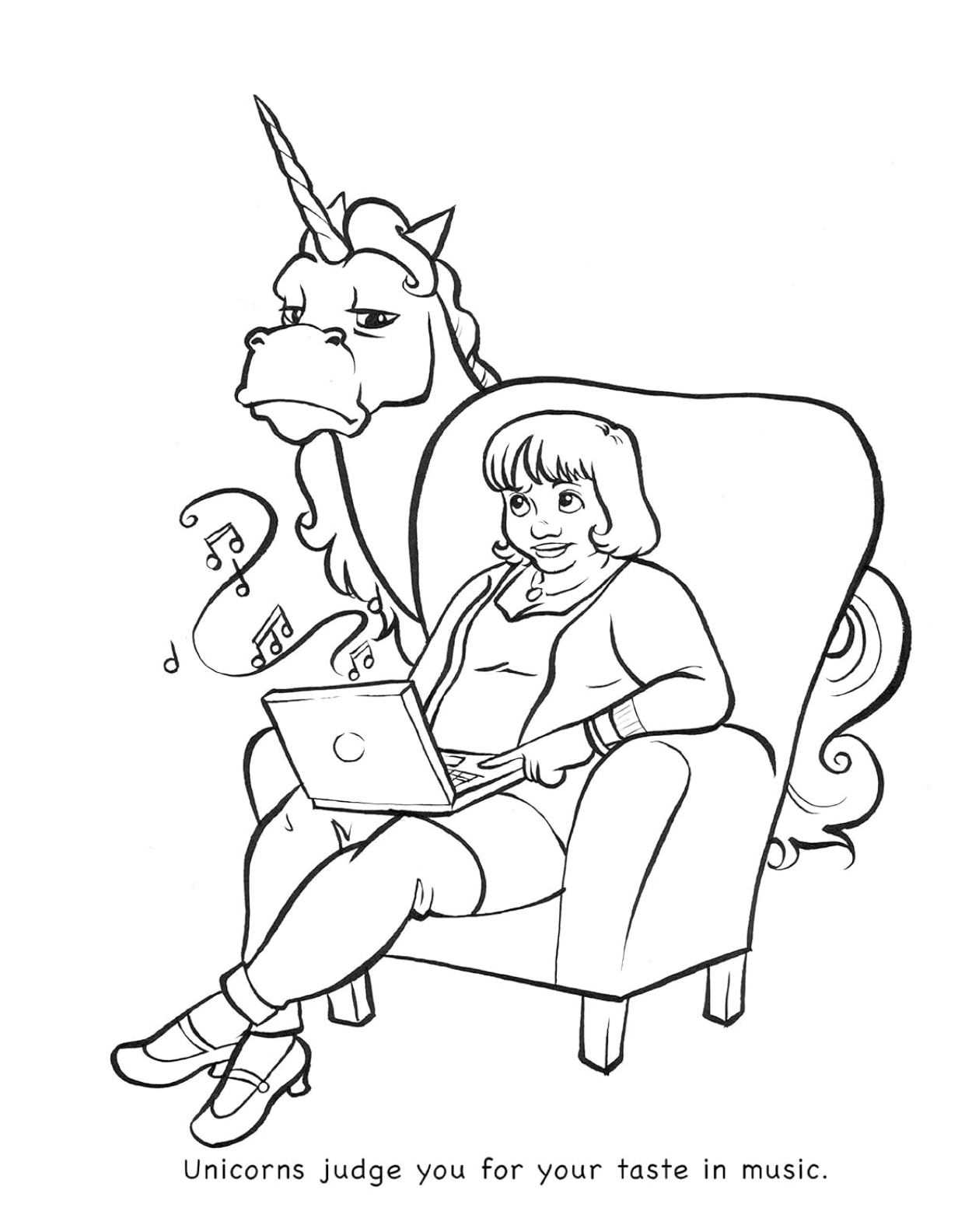 Unicorns Are Jerks Coloring Book
