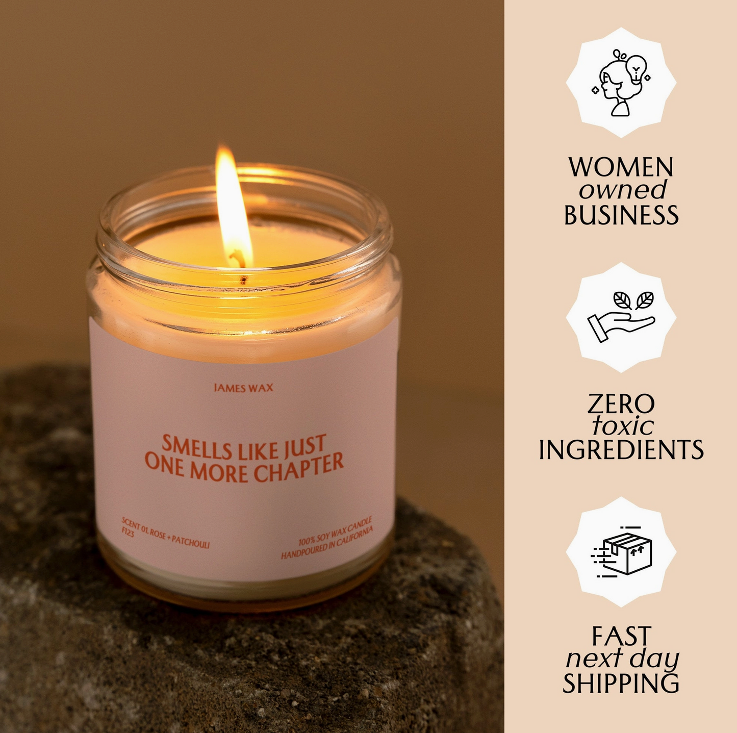 Just One More Chapter 9 oz Soy Candle