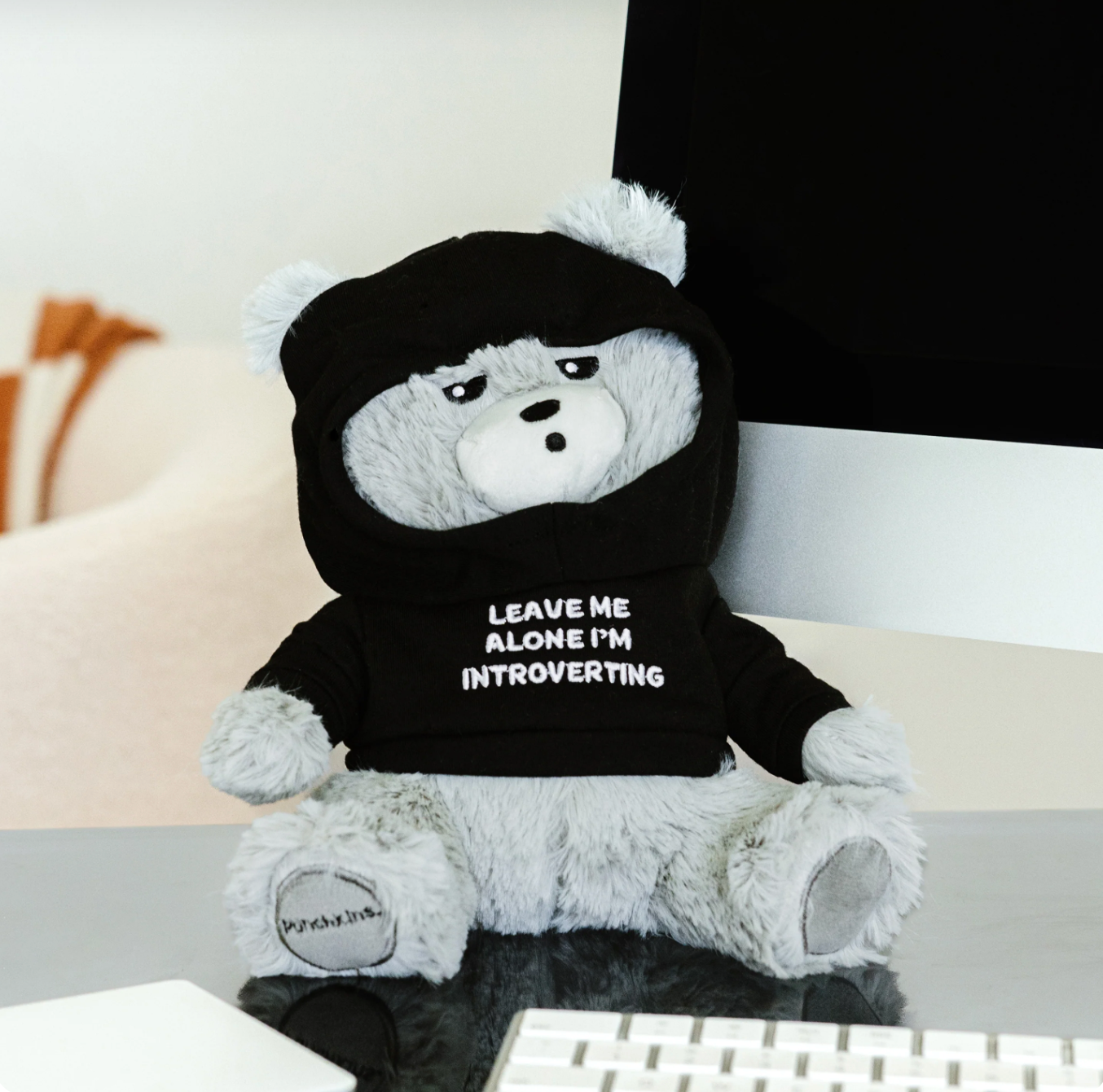 "Leave Me Alone, I'M Introverting" Teddy Bear Plushie
