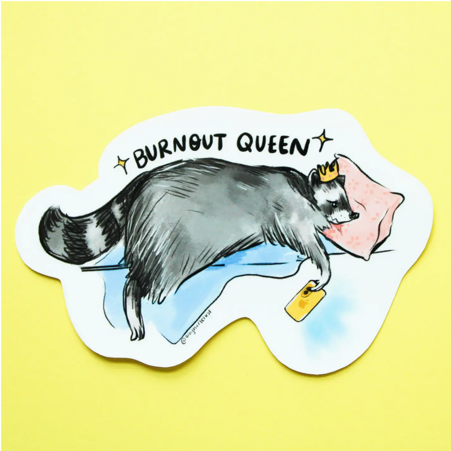 Burnout Queen Sticker