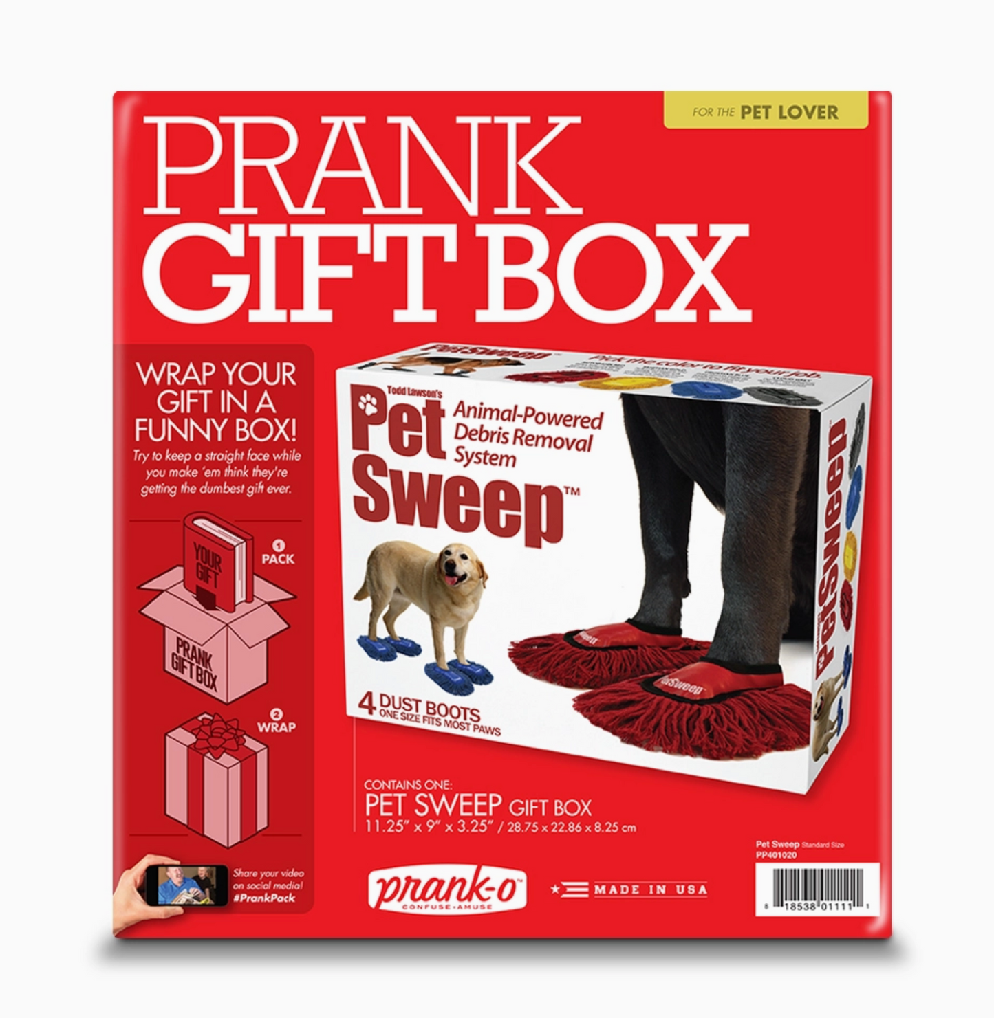 Pet Sweep Small Prank Gift Box