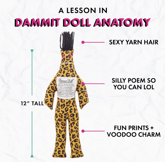 Dammit Doll - Limited Edition - Leopard Print Doll
