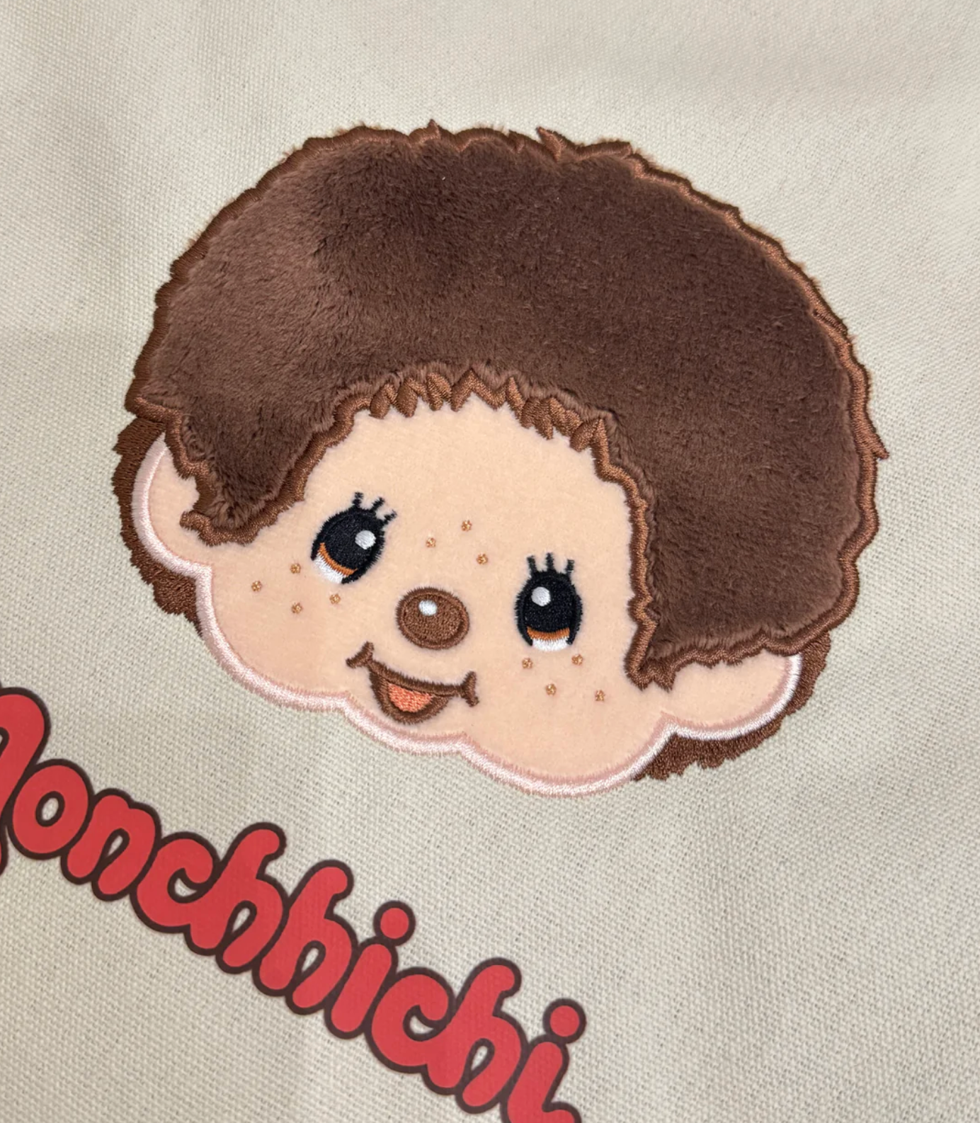Monchhichi-Kun Face Canvas Tote Bag (Official Licensed)