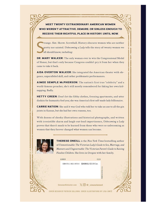 Unbecoming a Lady: The Forgotten Sluts and Shrews Who Shaped America Book