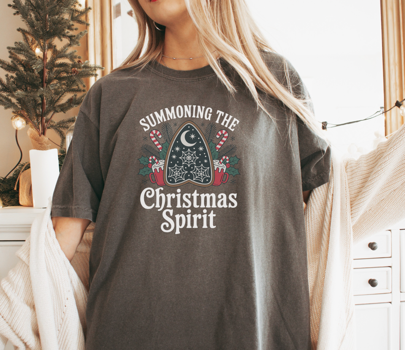 Summoning The Christmas Spirit Unisex Tee