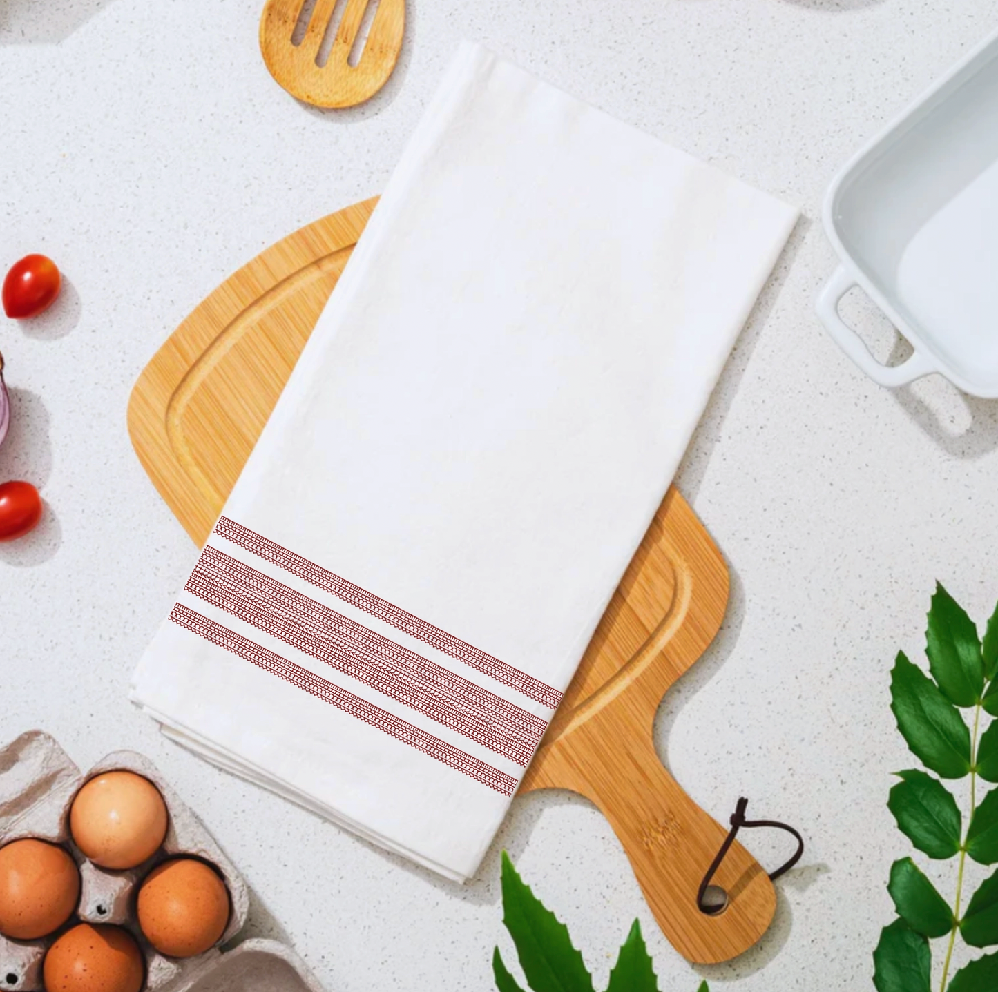 F*ck F*ckity F*ck Stripe Illusion Flour Sack Tea Towel