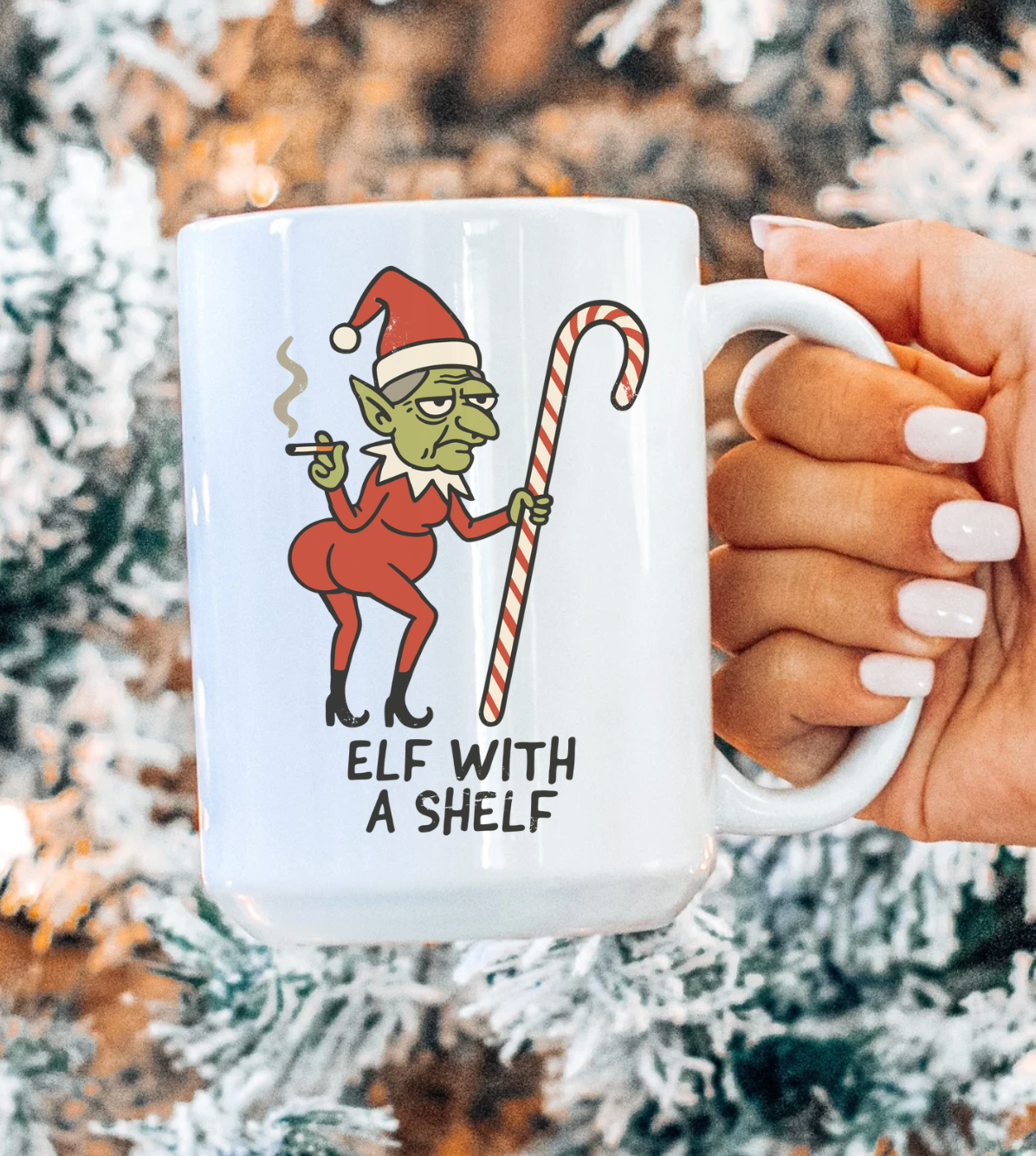 Elf With A Shelf 15 oz Mug