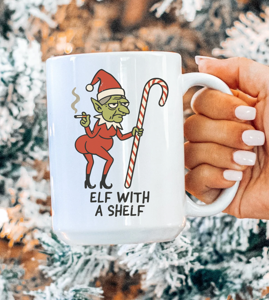 Elf With A Shelf 15 oz Mug