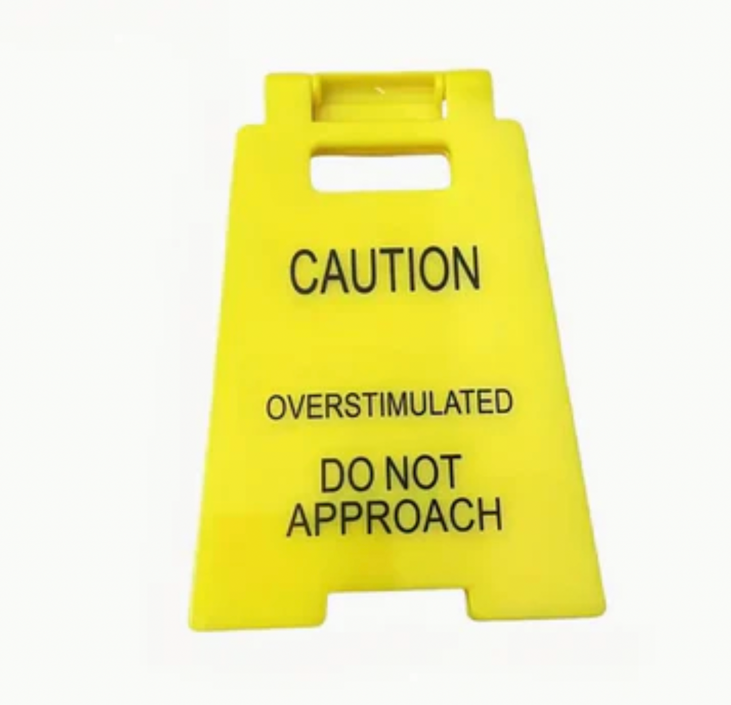 Caution Overstimulated Do Not Approach Desktop Accessory
