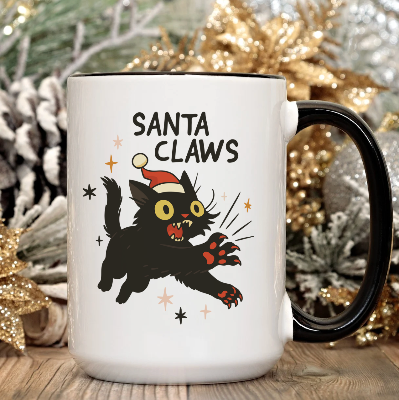Santa Claws 15 oz Mug