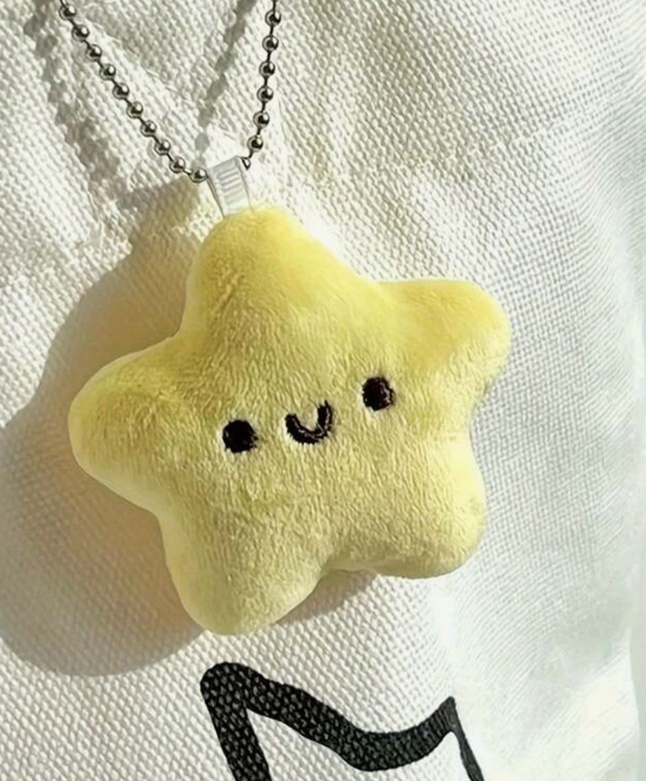 Mini Plush Star Keychain