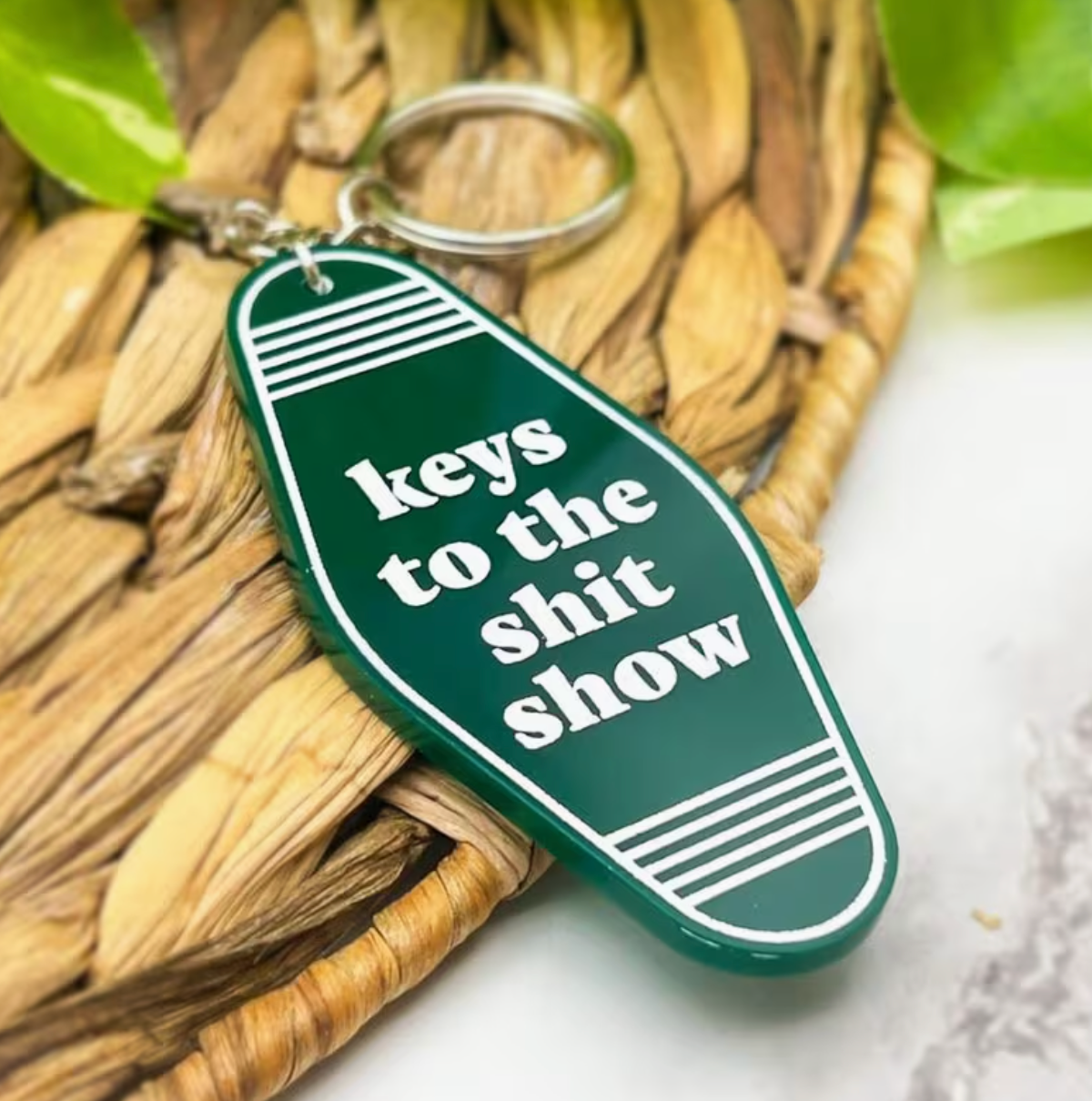 Keys To The Shitshow Motel Style Keychain