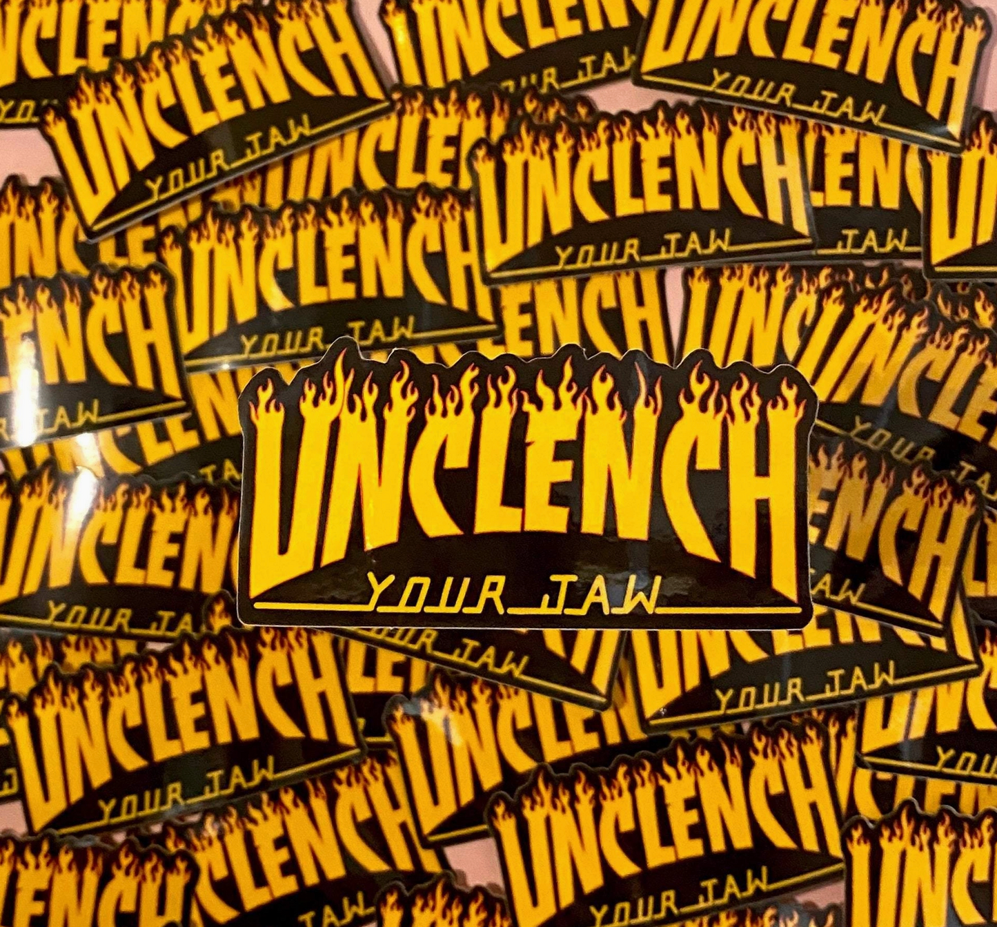 Unclench Your Jaw Sticker