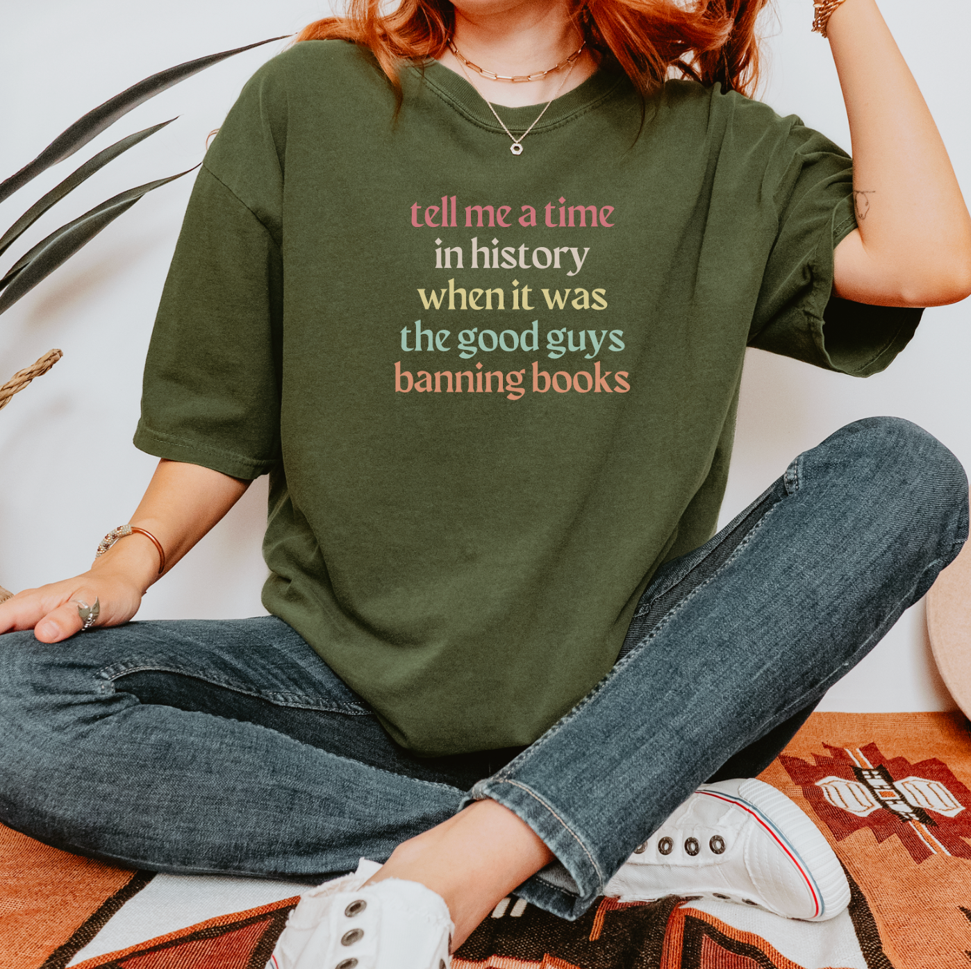 Tell Me A Time In History When The Good Guys Were Banning Books Unisex Tee