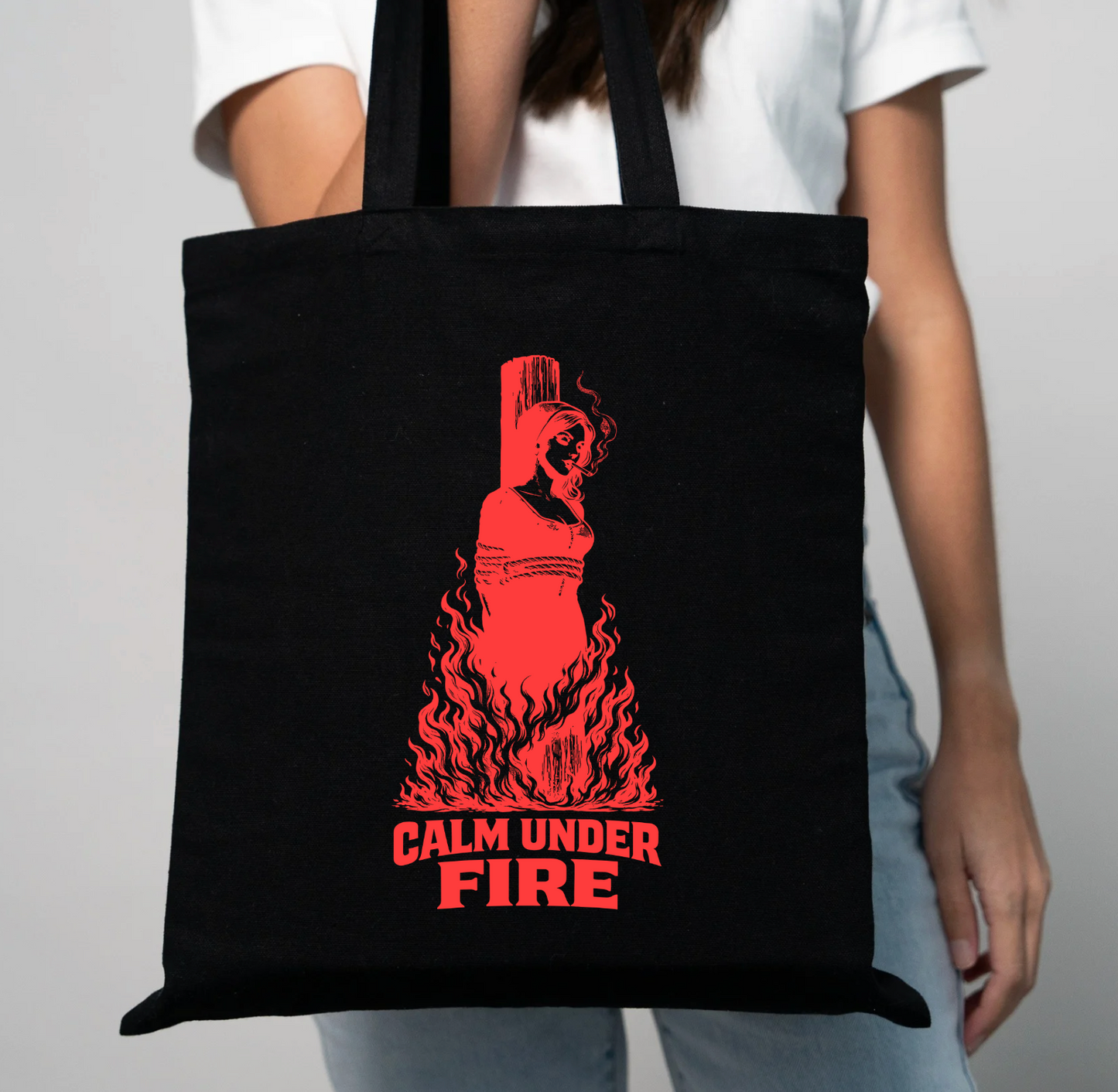 Calm Under Fire Tote Bag