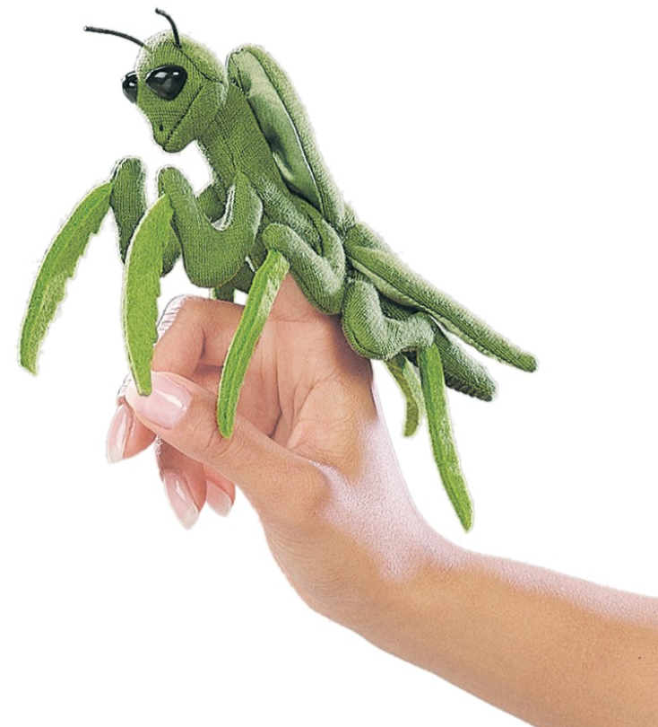 Mini Praying Mantis Finger Puppet