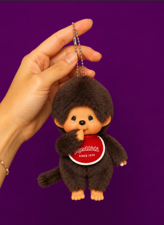 Monchhichi Boy Plush Keychain
