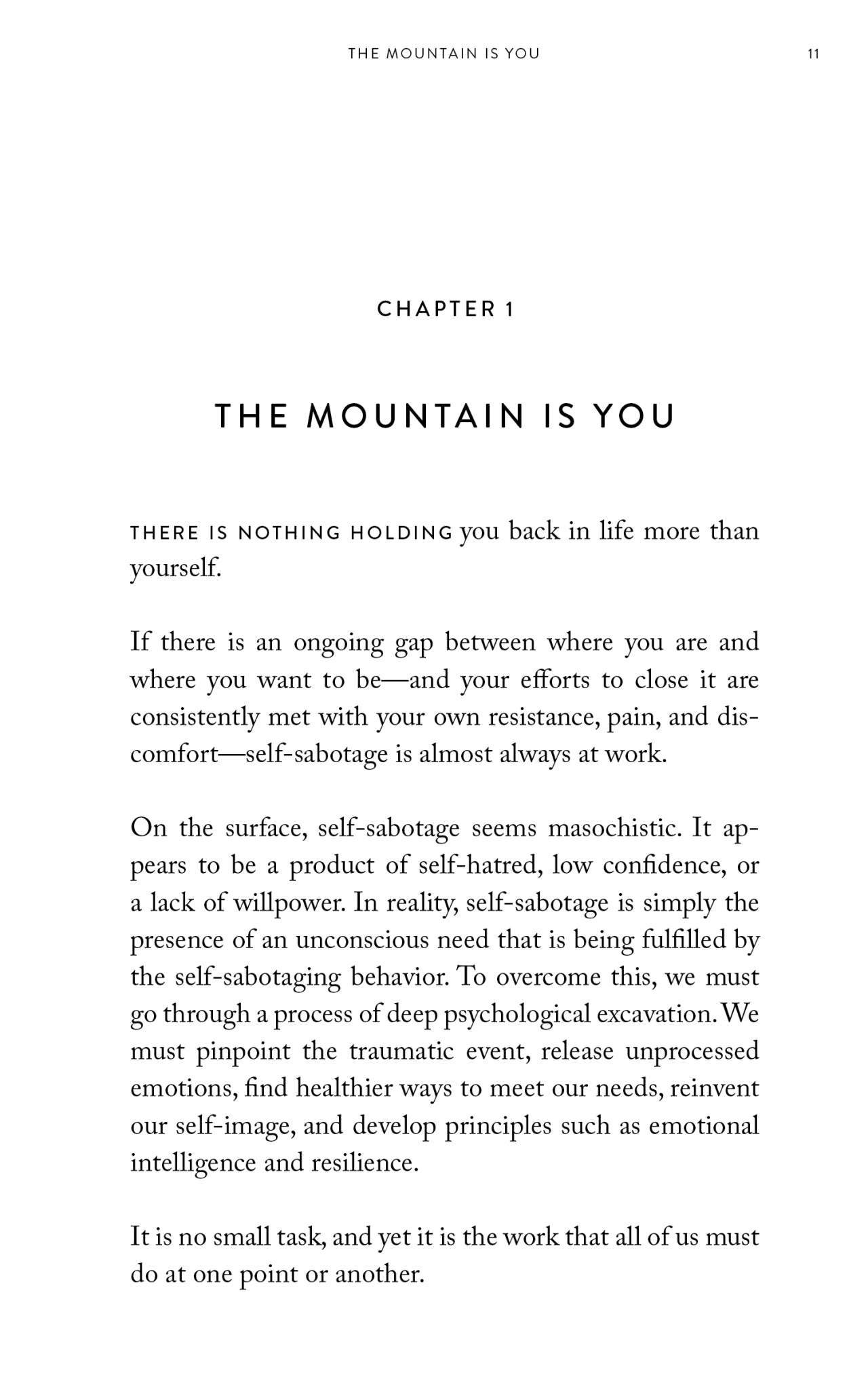 Load image into Gallery viewer, The Mountain Is You Book - 248 pages

