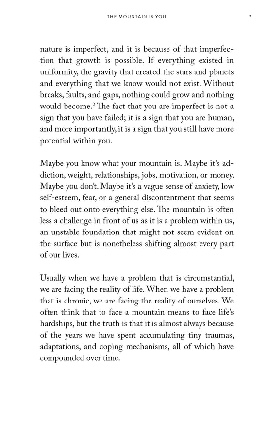 The Mountain Is You Book - 248 pages