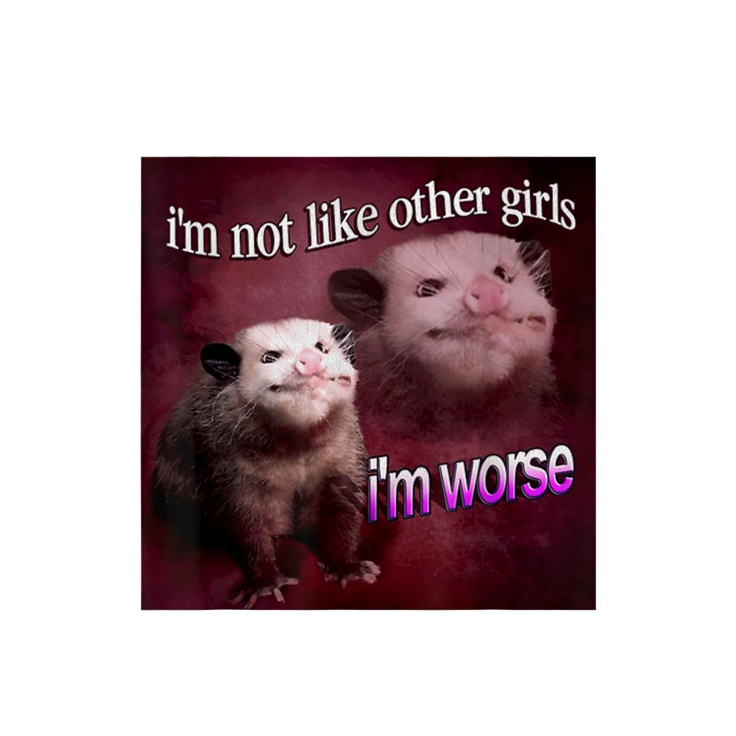 I'm Not Like Other Girls ...I'm Worse Sticker