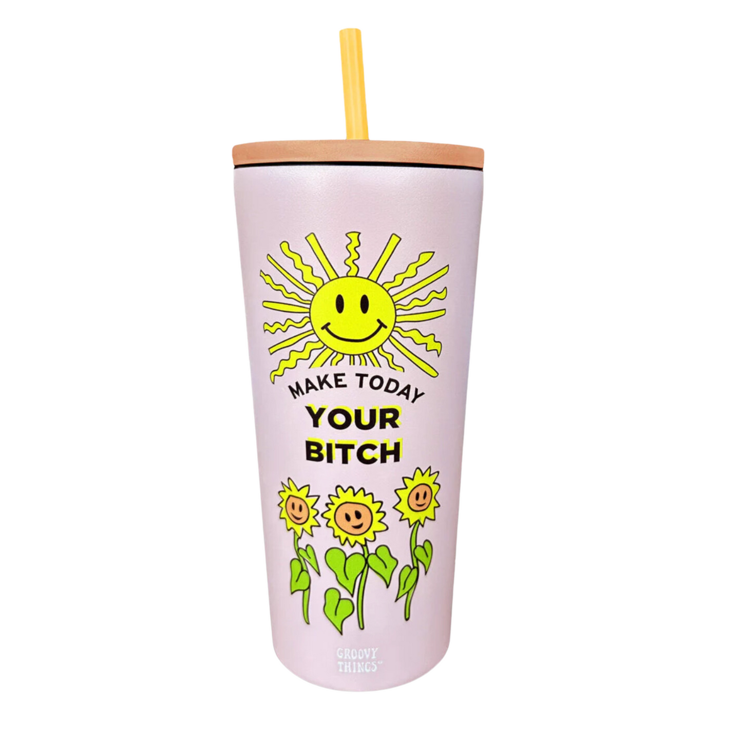 Make Today Your Bitch Stainless Steel Tumbler - 24 oz