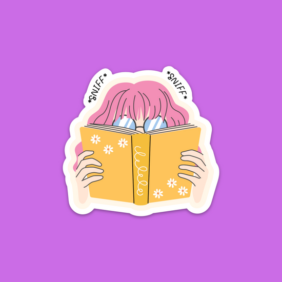Load image into Gallery viewer, Sniff Sniff Book Lover Sticker
