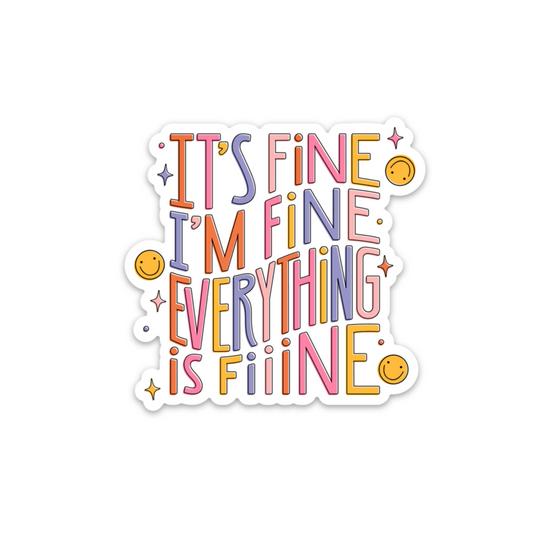 I'm fine | Dictionary Definition | Sticker