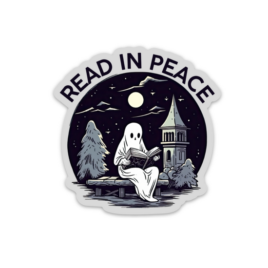 Read In Peace Sticker