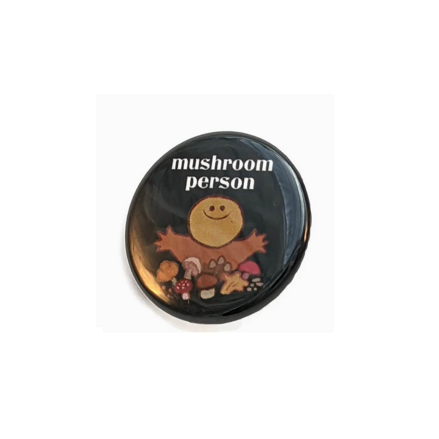 Mushroom Person Button Magnet