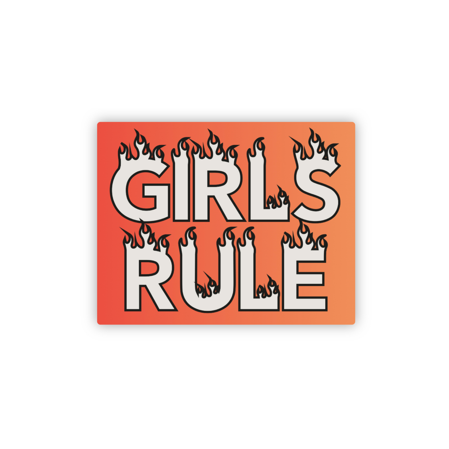 Girls Rule Sticker