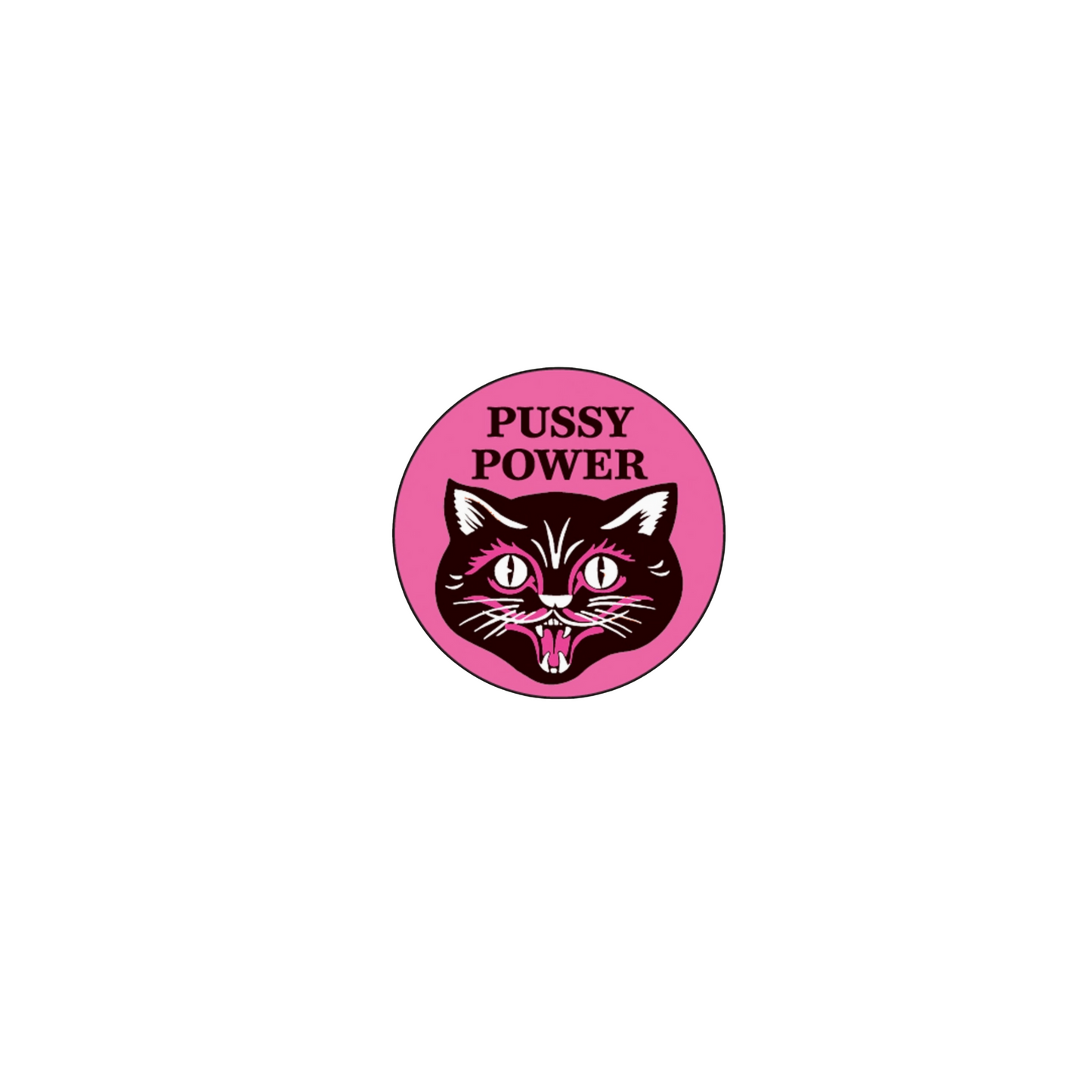 Pussy Power Button Magnet