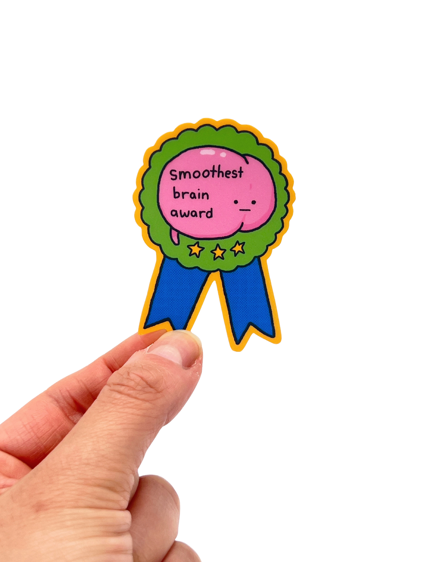Smoothest Brain Award Sticker