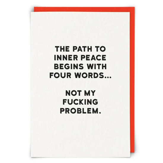 The Path To Inner Peace Card