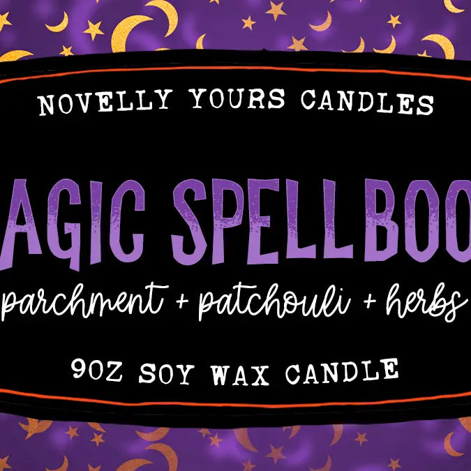 Load image into Gallery viewer, Magic Spell-book Soy Candle
