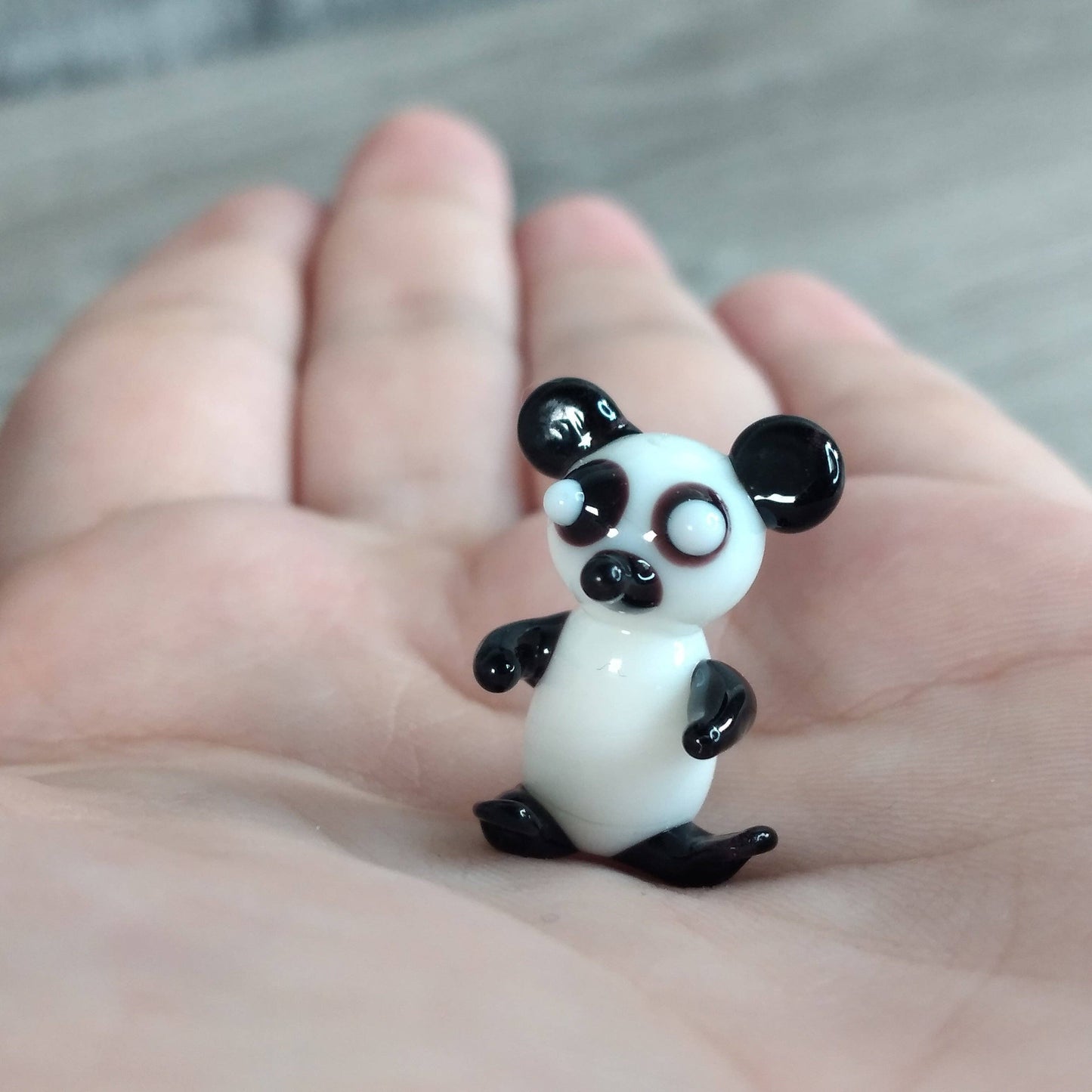 Small Glass Animal Figurines Surprise Pull