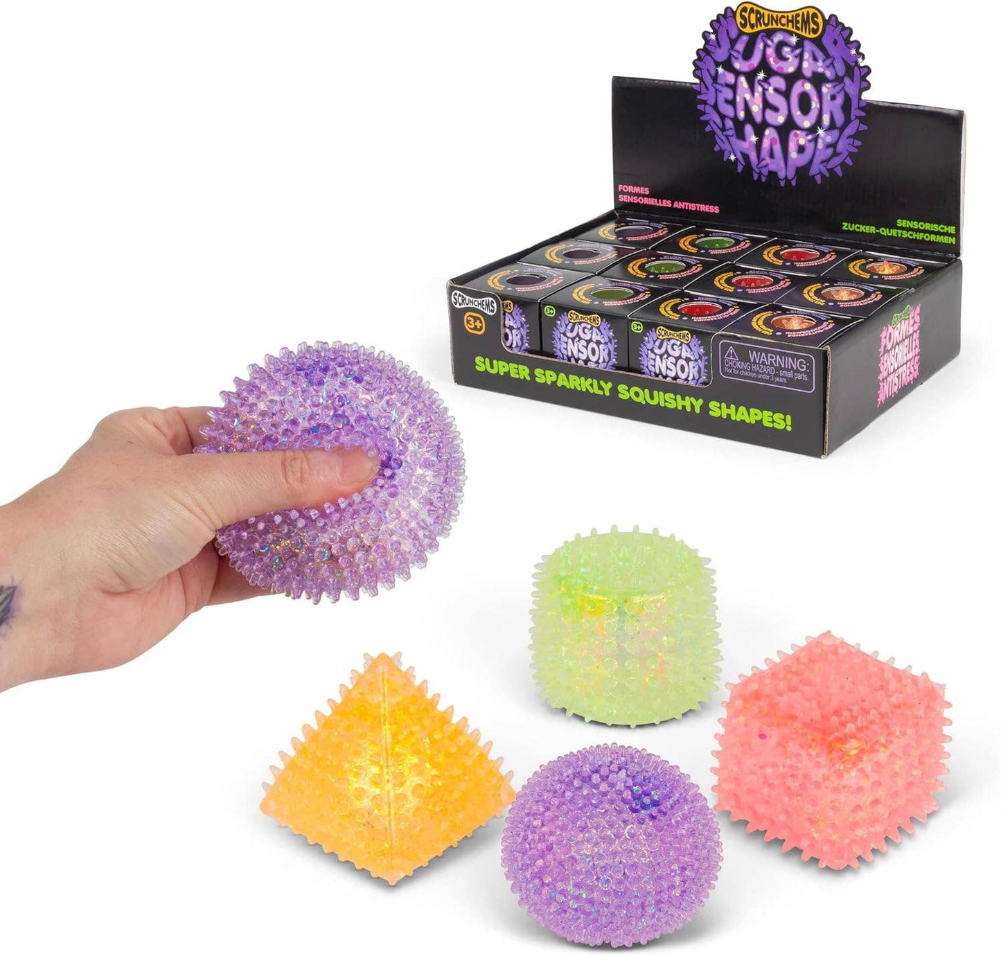 Scrunchems® Sensory Sugar Shapes Squishy Fidget Toy Surprise Pull