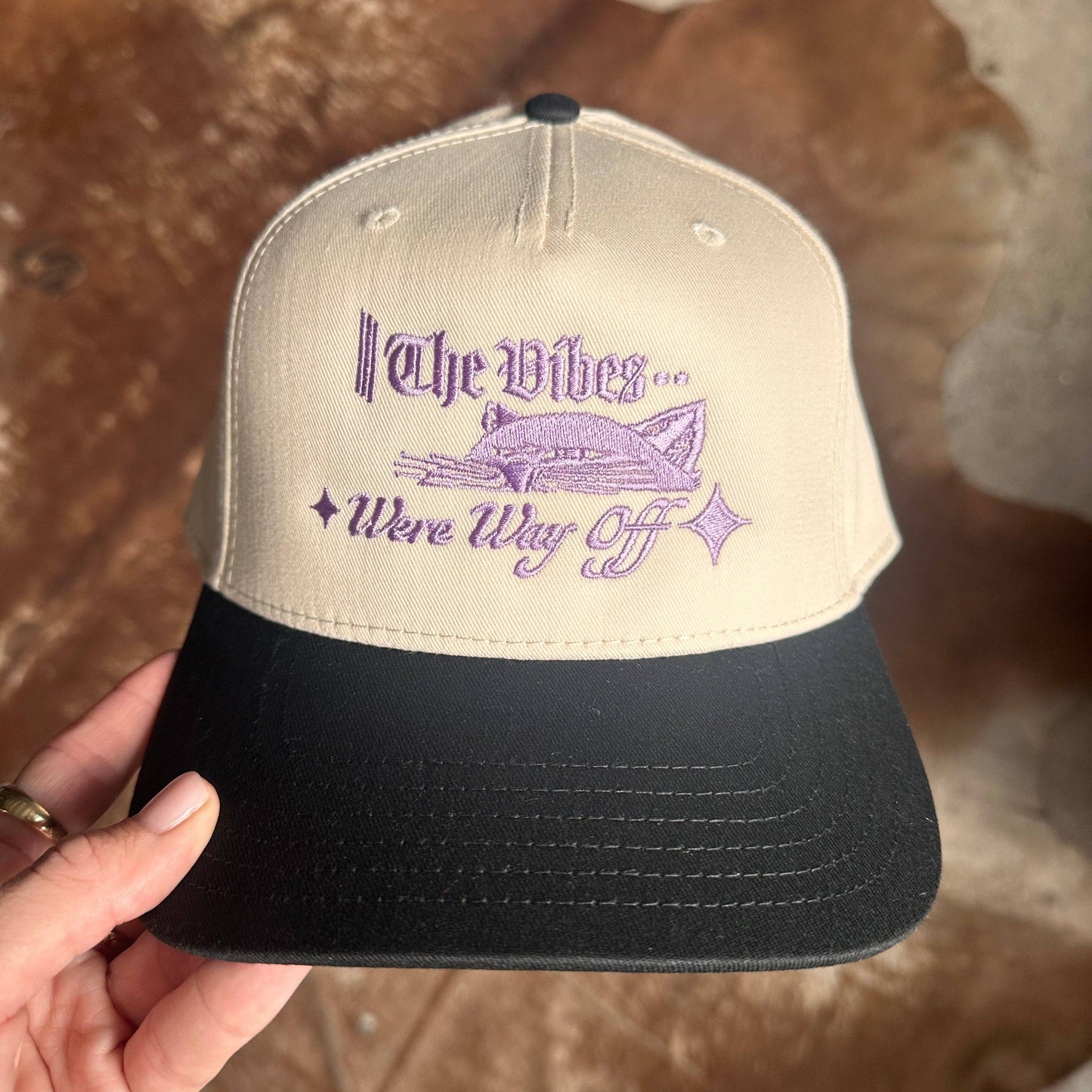 The Vibes Were Way Off Embroidered Hat